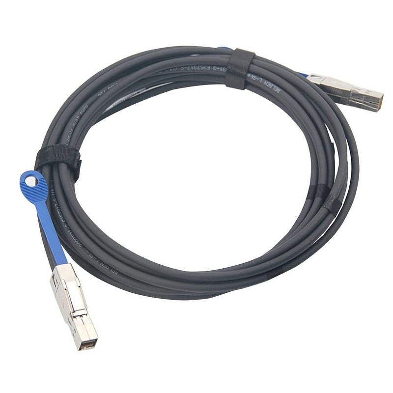 HYFIBER كابل Mini SAS HD SFF-8644 إلى Mini SAS SFF-8644 خارجي 12G، كابل عالي الكثافة، 2 متر (6.6 قدم)، لخادم القرص الصلب، SAN، بطاقة RAID - Image 3